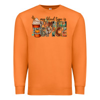 Carrot my blood type is pumpkin spice Premium Sweatshirt - CowGirlArtShop
