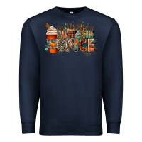 Navy my blood type is pumpkin spice Premium Sweatshirt - CowGirlArtShop