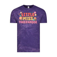 Cloud Purple little miss threenager Vintage Tee - MaliasSmallBusiness