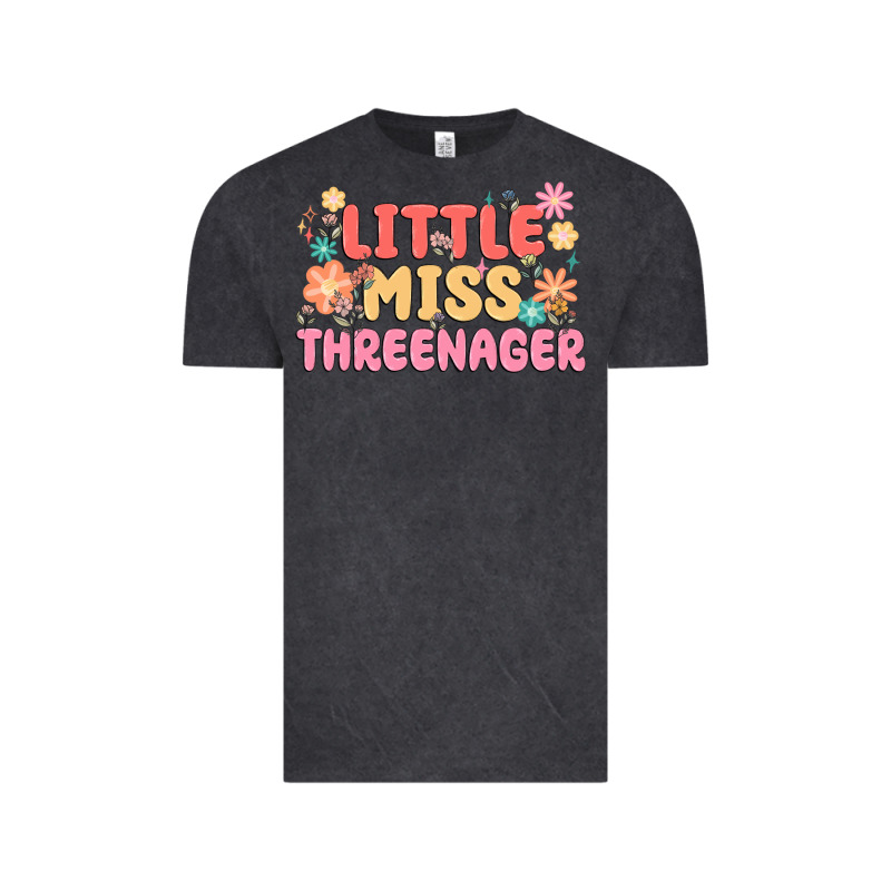 Little Miss Threenager Vintage Tee by MaliasSmallBusiness | Teevron