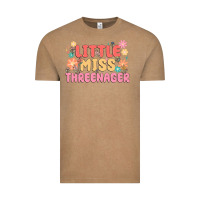Vintage Coffee little miss threenager Vintage Tee - MaliasSmallBusiness