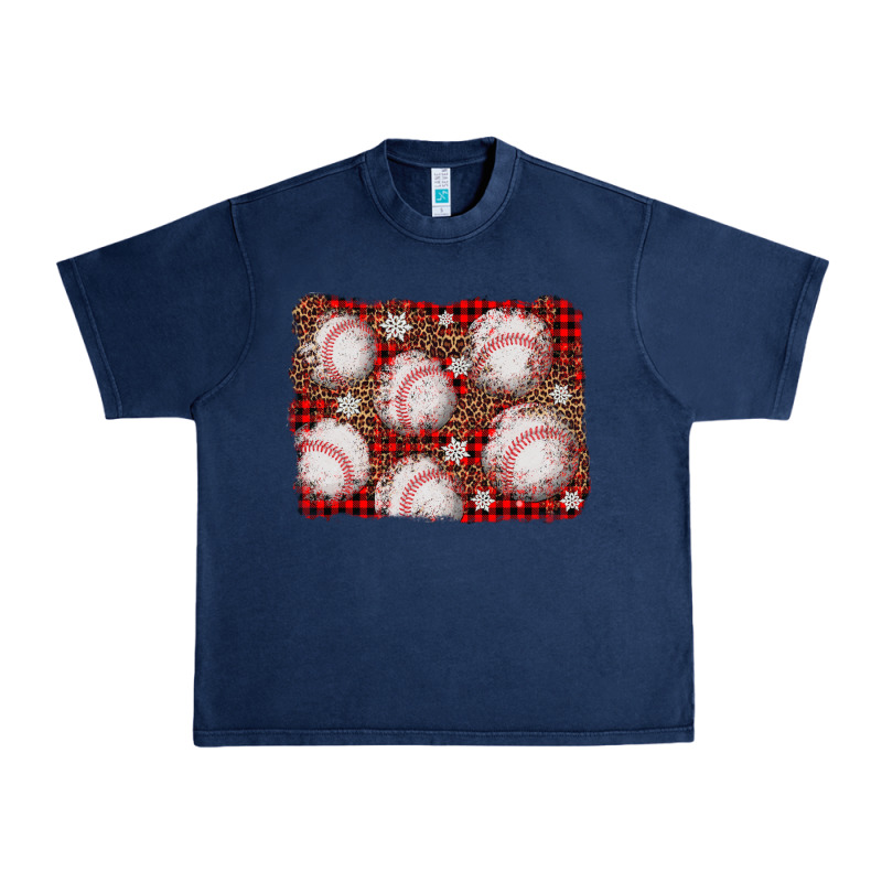 Baseball Christmas Background Urban Heavy Tee by AdoDesignShop | Teevron