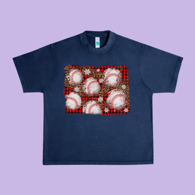 Baseball Christmas Background Urban Heavy Tee Designed By Adodesignshop