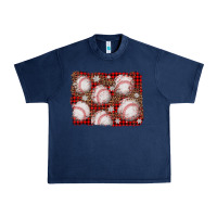Navy baseball christmas background Urban Heavy Tee - AdoDesignShop