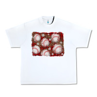White baseball christmas background Urban Heavy Tee - AdoDesignShop