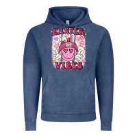 Vintage Denim Easter vibes Vintage Hoodie - MaliasSmallBusiness