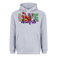 Heather Grey love crawfish mardi gras Heavyweight Hoodie - CowGirlArtShop