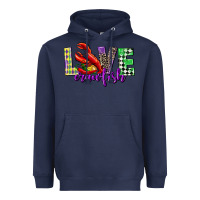 Navy love crawfish mardi gras Heavyweight Hoodie - CowGirlArtShop