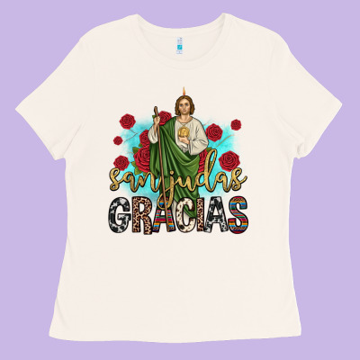 San Judas Gracias Ladies Tee Designed By Jahusdesignshop
