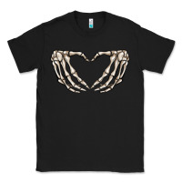 Black skeleton heart Classic Tee - MaliasSmallBusiness
