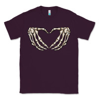 Plum skeleton heart Classic Tee - MaliasSmallBusiness
