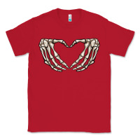 Red skeleton heart Classic Tee - MaliasSmallBusiness