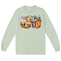 Matcha nightmare coffee cups Long Sleeve Tee - MaliasSmallBusiness