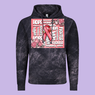 Cancer Words Vintage Hoodie Designed By Maliassmallbusiness