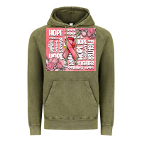 Vintage Olive cancer words Vintage Hoodie - MaliasSmallBusiness