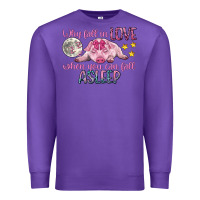 Purple why fall in love when you can fall asleep Premium Sweatshirt - CowGirlArtShop