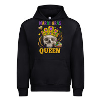 Black skull mardi gras queen Urban Hoodie - FaDigitalArtStudio