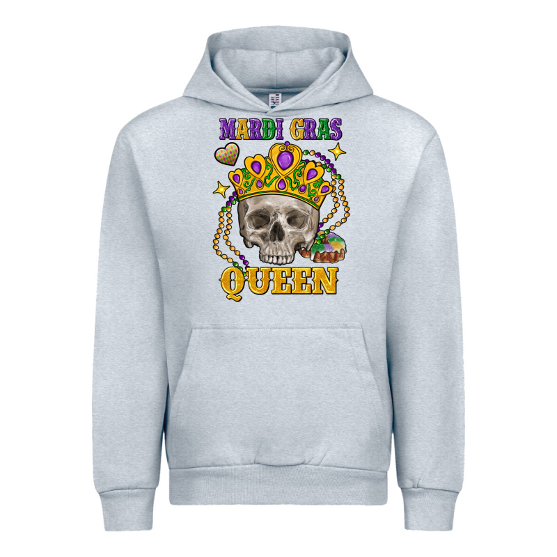 Skull Mardi Gras Queen Urban Hoodie by FaDigitalArtStudio | Teevron