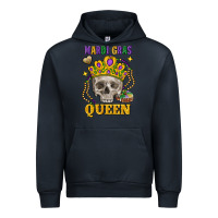 Navy skull mardi gras queen Urban Hoodie - FaDigitalArtStudio