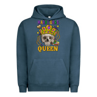 Pigment Midnight Navy skull mardi gras queen Urban Hoodie - FaDigitalArtStudio