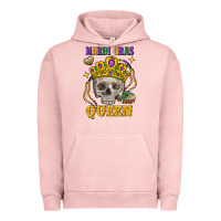 Pigment Salmon skull mardi gras queen Urban Hoodie - FaDigitalArtStudio