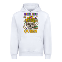 White skull mardi gras queen Urban Hoodie - FaDigitalArtStudio