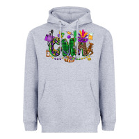 Heather Grey cma mardi gras cowgirl Heavyweight Hoodie - CowGirlArtShop