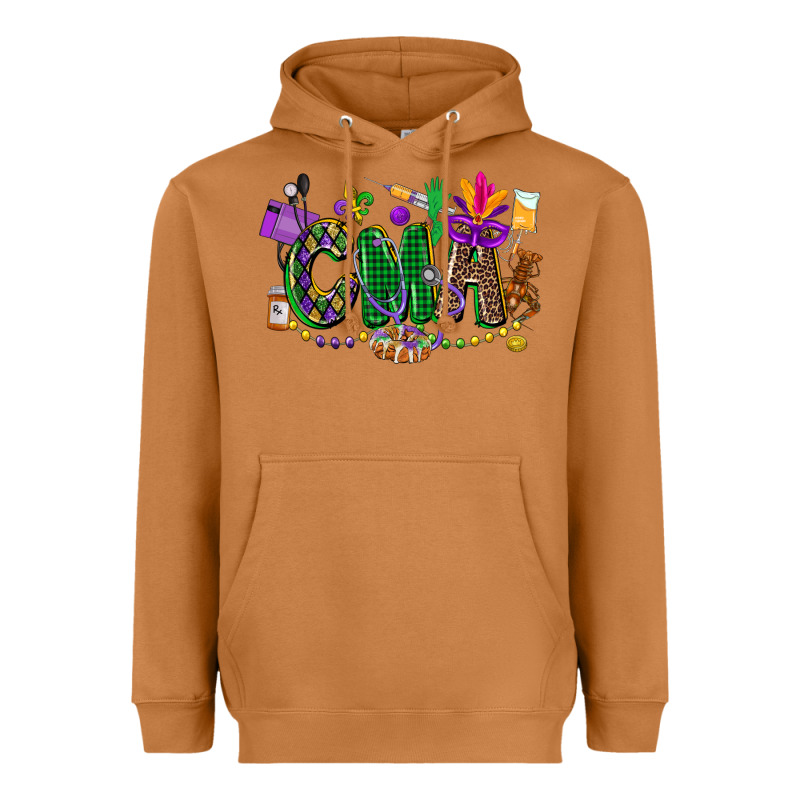 Cma Mardi Gras Cowgirl Heavyweight Hoodie by CowGirlArtShop | Teevron