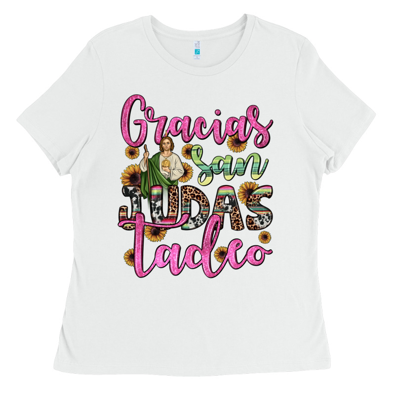 Gracias San Judas Tadeo Ladies Tee by JahusDesignShop | Teevron