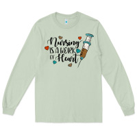 Matcha nursing i̇s a work of heart Long Sleeve Tee - JahusDesignShop
