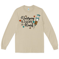 Mushroom nursing i̇s a work of heart Long Sleeve Tee - JahusDesignShop