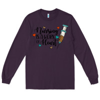 Plum nursing i̇s a work of heart Long Sleeve Tee - JahusDesignShop