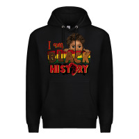 Black i am black history black boy peekaboo juneteenth Premium Hoodie - CowGirlArtShop
