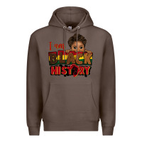 Coffee i am black history black boy peekaboo juneteenth Premium Hoodie - CowGirlArtShop