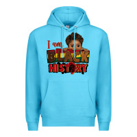 Ocean Blue i am black history black boy peekaboo juneteenth Premium Hoodie - CowGirlArtShop