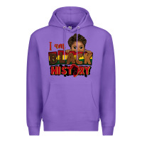 Purple i am black history black boy peekaboo juneteenth Premium Hoodie - CowGirlArtShop
