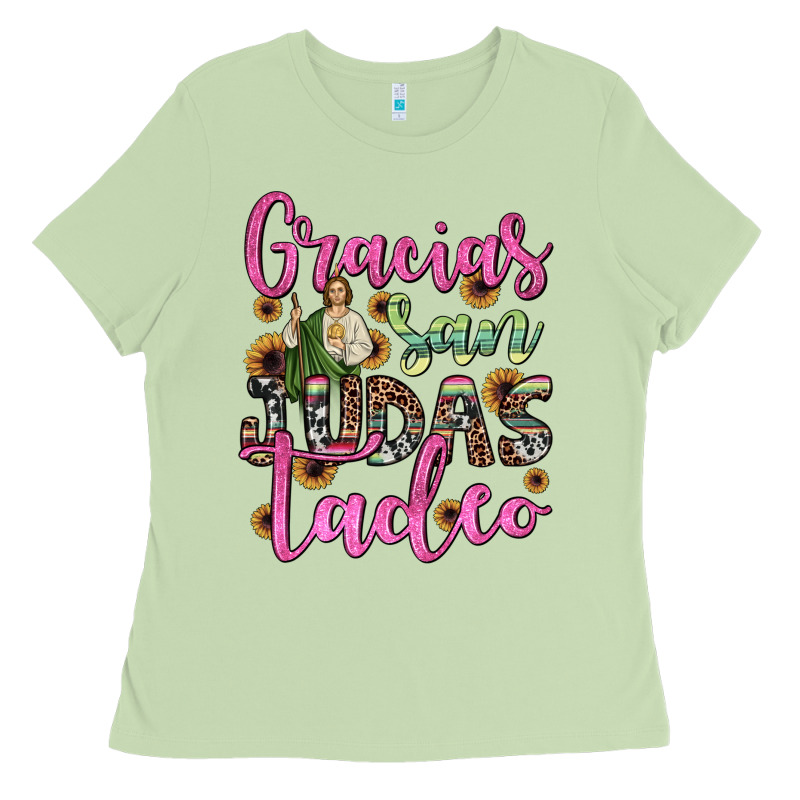 Gracias San Judas Tadeo Ladies Tee by JahusDesignShop | Teevron
