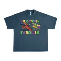 Midnight Navy i'm catchin' if you're throwin' Urban Heavy Tee - MaliasSmallBusiness
