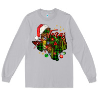 Moon Dust Christmas Texas map Long Sleeve Tee - NancyCooperArtShop