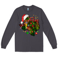 Smoke Christmas Texas map Long Sleeve Tee - NancyCooperArtShop