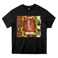 Black football leopard cowhide sunflower Heavy Core Tee - JahusDesignShop