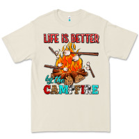 Life Is Better By The Campfire With Marshmallows Premium Tee | Teevron