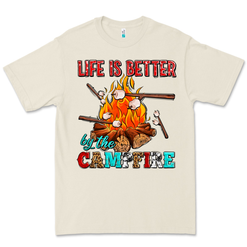 Life Is Better By The Campfire With Marshmallows Premium Tee by AdoDesignShop | Teevron