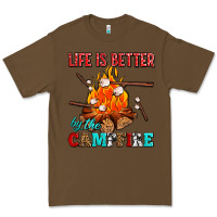 Cacao life is better by the campfire with marshmallows Premium Tee - AdoDesignShop