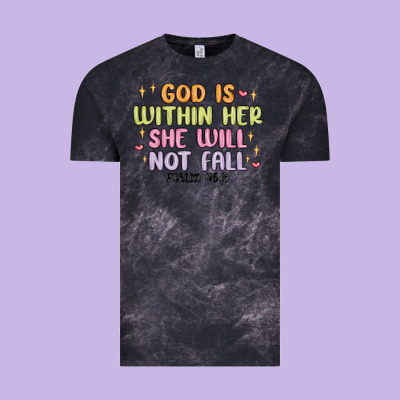 God Is Within Her She Will Not Fall Vintage Tee Designed By Maliassmallbusiness