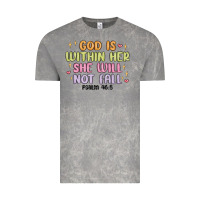 Cloud Rock god is within her she will not fall Vintage Tee - MaliasSmallBusiness
