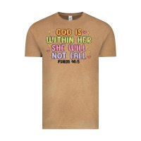 Vintage Camel god is within her she will not fall Vintage Tee - MaliasSmallBusiness