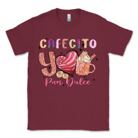 Burgundy cafecito y pan dulce Classic Tee - MaliasSmallBusiness