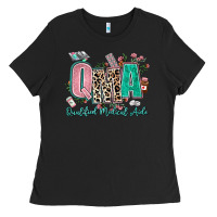 Black qma qualified medical aide Ladies Tee - AdoDesignShop