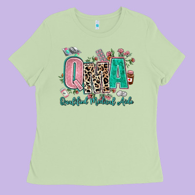 Qma Qualified Medical Aide Ladies Tee Designed By Adodesignshop